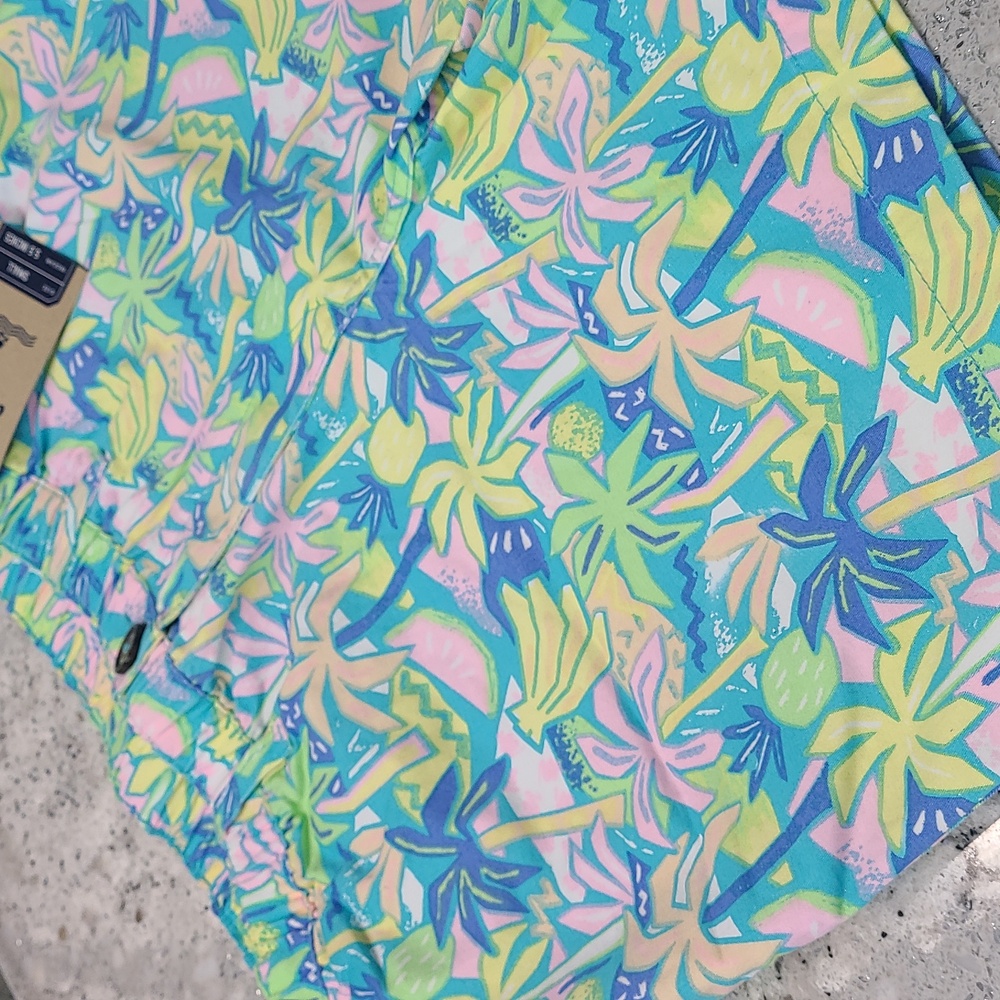 Chubbies Original Stretch Twill Shorts Light Blue and Yellow Patterned - Picture 3 of 13